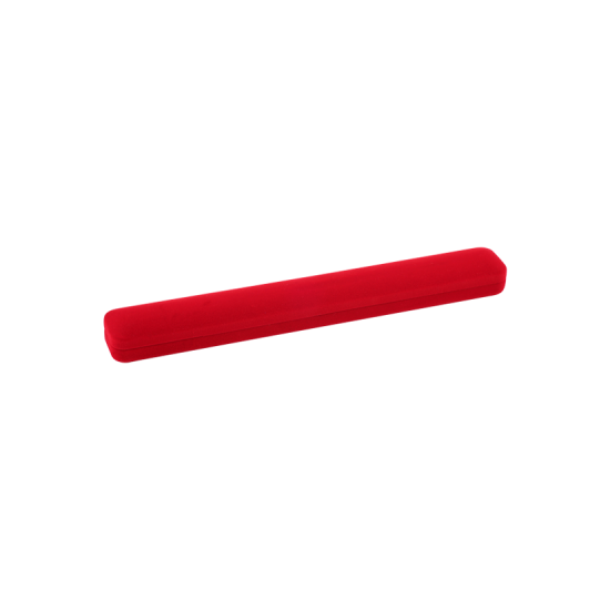 Футляр / упаковка ювелирных изделий длинная бархат красная FK-074