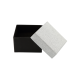 Футляр / упаковка ювелирных изделий черная с серебром FK-184