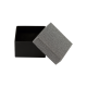 Футляр / упаковка ювелирных изделий черная с темно-серым FK-192