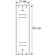Футляр / упаковка ювелирных изделий длинная черная с злотом FK-194