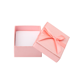 Футляр / упаковка ювелирных изделий бантик розовая