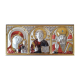 Икона тройная Богородица Казанская, Спаситель, Святой Николай цветная МВ/Е1316-C