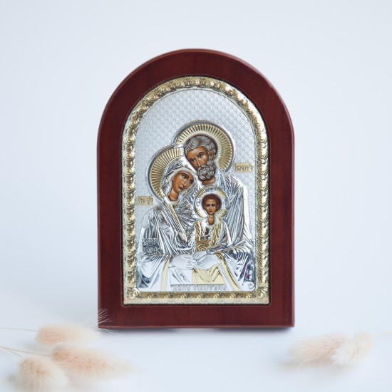 Икона Святое Семейство серебряная с позолотой MA/E1105-X