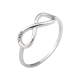 Серебряное кольцо Бесконечность с четырьмя маленькими фианитами СД-015ф