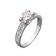 Серебряное кольцо  ЛК-0021