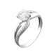 Серебряное кольцо с камнем ЛК-0077