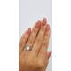 Серебряное кольцо с жемчугом Бабочки  ЛК-0142рК *