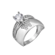Кольцо двойное с Серебряной Бабочкой ЛК-0203