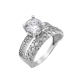 Серебряное кольцо двойное Рэя ЛК-0222р