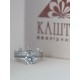 Серебряное кольцо двойное с Короной ЛК-0260р*