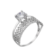 Серебряное кольцо двойное Нежный Блеск ЛК-0292