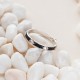 Серебряное кольцо с черной эмалью и белыми фианитами ЛК-0392ерт
