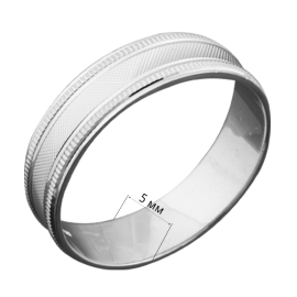 Обручальное кольцо серебряное ОС-5505