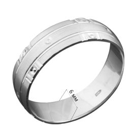 Обручальное кольцо ОС-6011