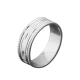 Обручальное кольцо серебряное ОС-6507